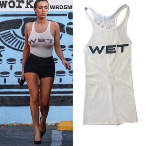 ラス1 新品 2 YZY MOWALOLA WET TANK yeezy mowalola wet tank top – único13
